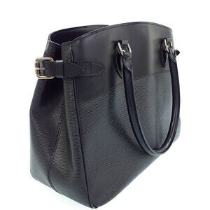 Louis Vuitton Black Tote Bag Epi Passy Shoulder
